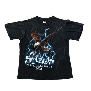 2002 NCC Sturgis Lightning Eagle Black Hills Rally T-Shirt